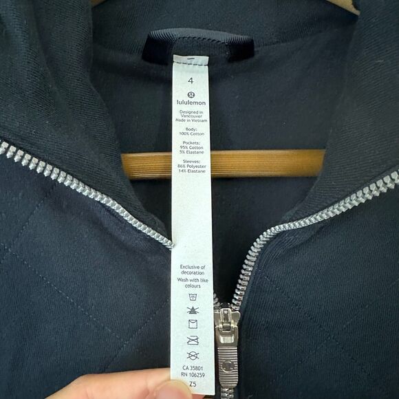 LULULEMON Forever Warm Pullover Quilted in Nocturnal Teal - Picture 7 of 9